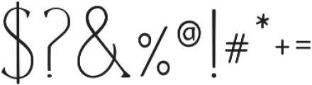 Linen Serif otf (400) Font OTHER CHARS