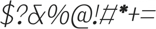 Linked Now Extralight Italic otf (200) Font OTHER CHARS