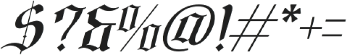 Lionkin Italic otf (400) Font OTHER CHARS