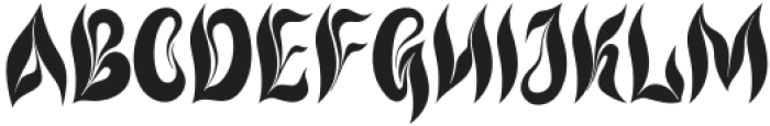 Liquid Fire Regular otf (400) Font UPPERCASE