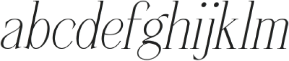 Listian Italic otf (400) Font LOWERCASE