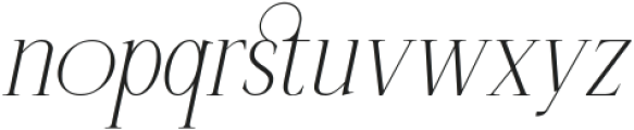 Listian Italic otf (400) Font LOWERCASE