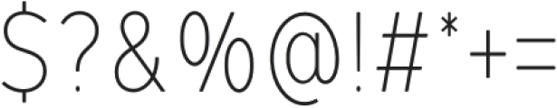 Lite On Condensed Thin otf (100) Font OTHER CHARS