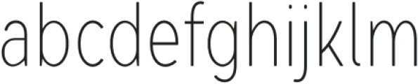 Lite On Condensed Thin otf (100) Font LOWERCASE