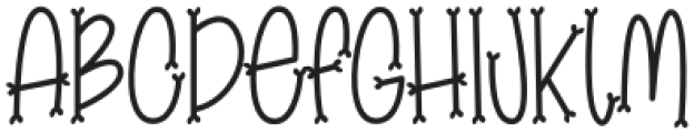 Little Bone Regular otf (400) Font UPPERCASE