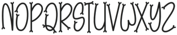 Little Bone Regular otf (400) Font UPPERCASE