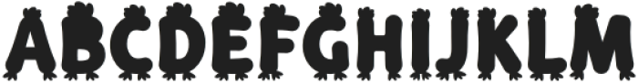 Little Easter Chick Regular otf (400) Font UPPERCASE