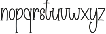 Little Funny Regular otf (400) Font LOWERCASE