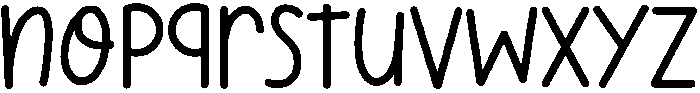 Little Girl Regular otf (400) Font LOWERCASE
