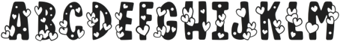 Little Hearts Regular ttf (400) Font LOWERCASE