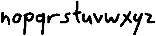 Little Note Bold Bold otf (700) Font LOWERCASE