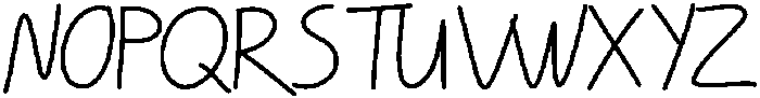 Little Note Regular otf (400) Font UPPERCASE