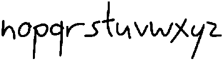 Little Note Regular otf (400) Font LOWERCASE