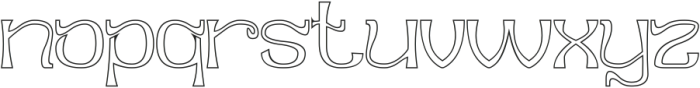 Little Piece-Hollow otf (400) Font LOWERCASE