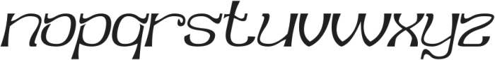 Little Piece Italic otf (400) Font LOWERCASE