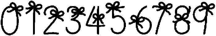 Little Ribbon Regular otf (400) Font OTHER CHARS