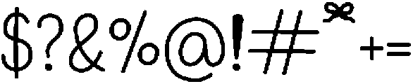 Little Ribbon Regular otf (400) Font OTHER CHARS