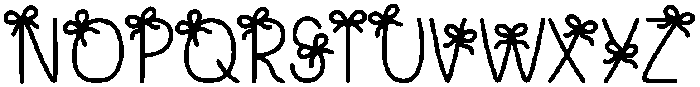 Little Ribbon Regular otf (400) Font LOWERCASE