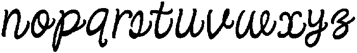 Little Rielle Loose otf (400) Font LOWERCASE