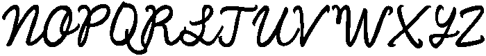 Little Rielle Regular otf (400) Font UPPERCASE
