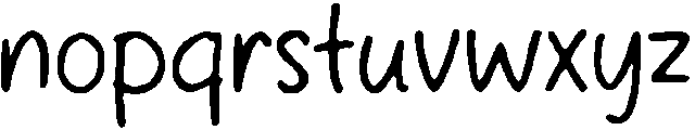 Little Star Regular otf (400) Font LOWERCASE