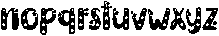 Little Stars Regular otf (400) Font LOWERCASE