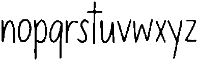 Little Stars Regular otf (400) Font LOWERCASE