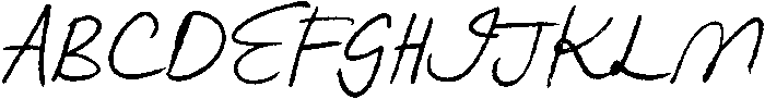 Little Vintage Shop Slant otf (400) Font UPPERCASE