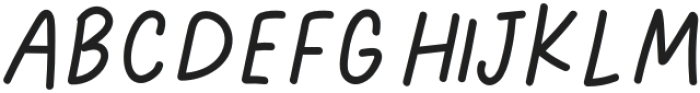 Little Weekend Regular otf (400) Font UPPERCASE