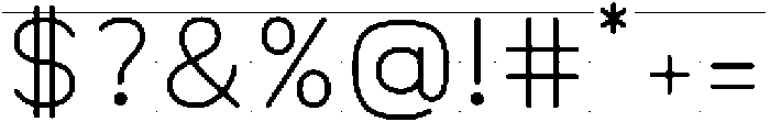Little Writer Solid+Line otf (400) Font OTHER CHARS