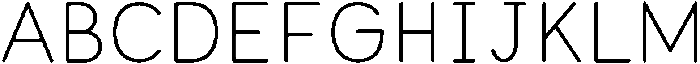 Little Writer Solid otf (400) Font UPPERCASE