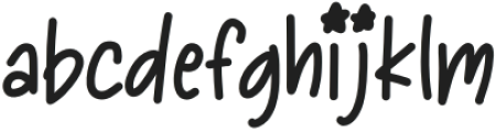 Little star Regular otf (400) Font LOWERCASE