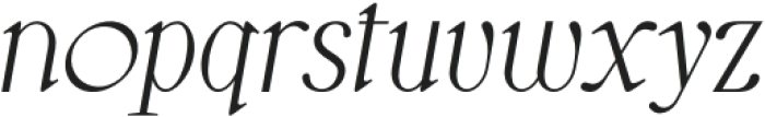 LittleMuffin Italic otf (400) Font LOWERCASE