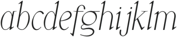 LittleMuffin Light Italic otf (300) Font LOWERCASE
