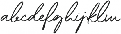 LittleOphelia-Regular otf (400) Font LOWERCASE