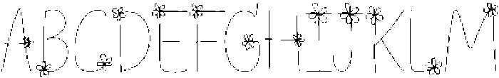 Littleflora Regular otf (400) Font UPPERCASE