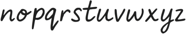 Lively Note otf (400) Font LOWERCASE