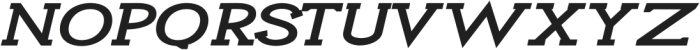 Liévin Bold Expanded Italic otf (700) Font UPPERCASE