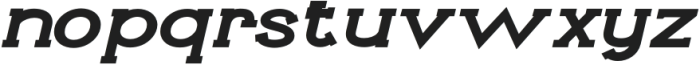 Liévin Bold Expanded Italic otf (700) Font LOWERCASE