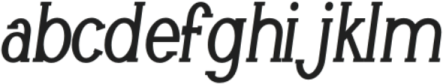 Livin Condensed Italic otf (400) Font LOWERCASE