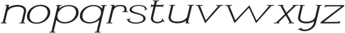Livin ExtraLight Expanded Italic otf (200) Font LOWERCASE