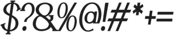 Livin Light Condensed Italic otf (300) Font OTHER CHARS