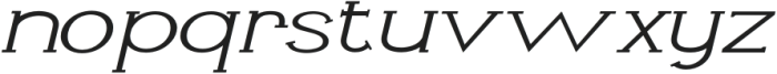 Livin Light Expanded Italic otf (300) Font LOWERCASE