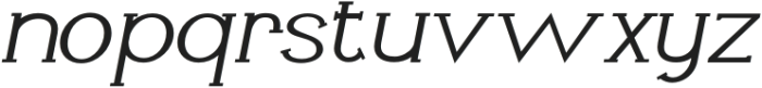 Livin Light Italic otf (300) Font LOWERCASE