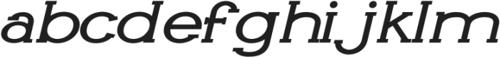 Livin Medium Expanded Italic otf (500) Font LOWERCASE