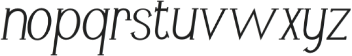 Livin Thin Condensed Italic otf (100) Font LOWERCASE