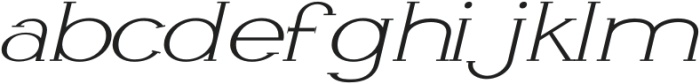 Livin Thin Expanded Italic otf (100) Font LOWERCASE