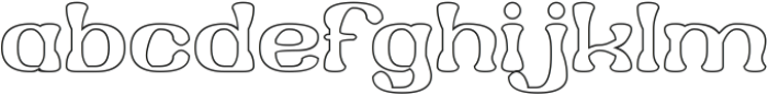 Living Creatures-Hollow otf (400) Font LOWERCASE