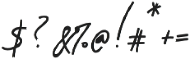 Livvie Signature otf (400) Font OTHER CHARS