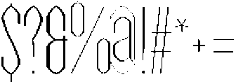 light otf (300) Font OTHER CHARS